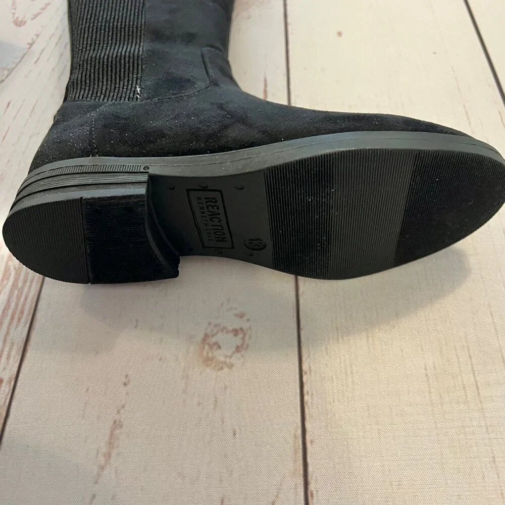 NIB - Kenneth Cole - Girl’s Black Kelly Stretch Boots - Size US 13